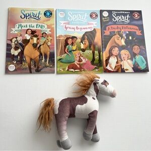 Dreamworks Spirit Riding Free Book Set with Boomerang Plush